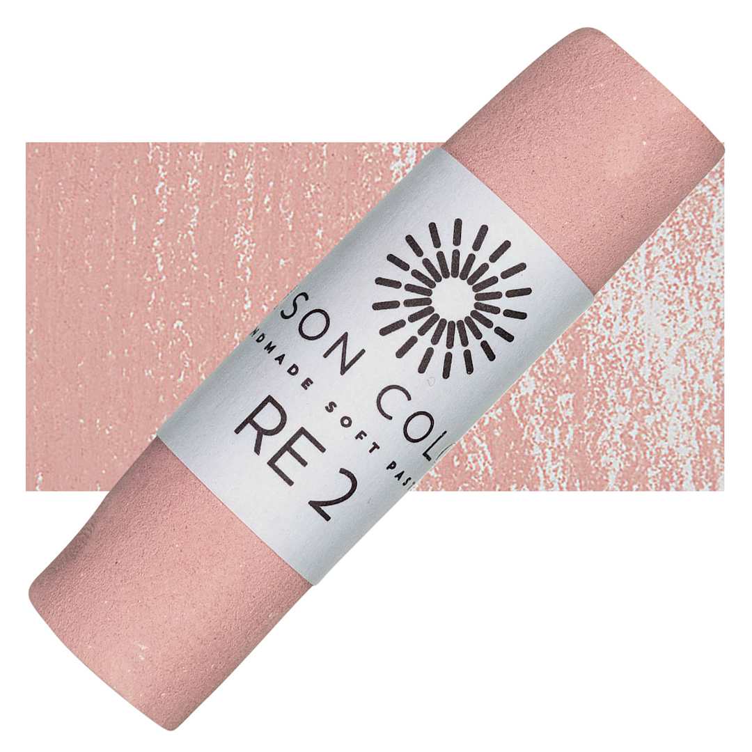 Open in modal - Unison Handmade Pastel - Red Earth 2 pastel and swatch