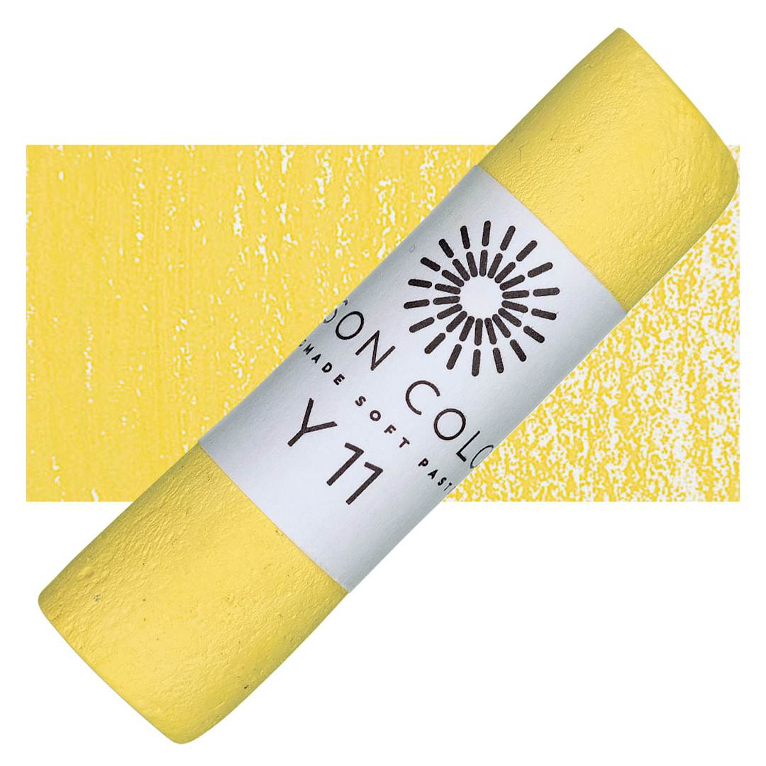 Open in modal - Unison Handmade Pastel - Yellow 11 pastel and swatch