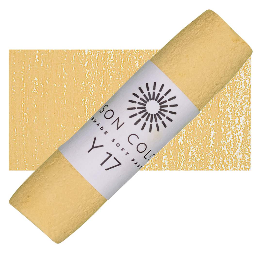 Open in modal - Unison Handmade Pastel - Yellow 17 pastel and swatch