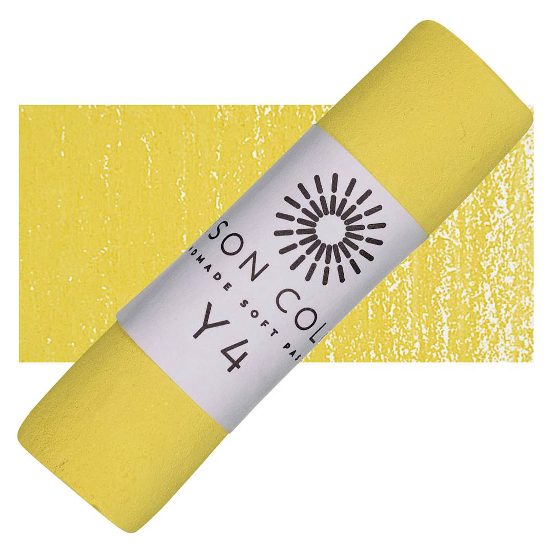 Open in modal - Unison Handmade Pastel - Yellow 4 pastel and swatch