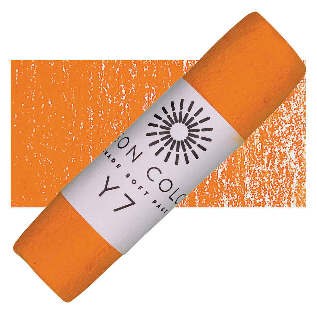 Open in modal - Unison Handmade Pastel - Yellow 7 pastel and swatch