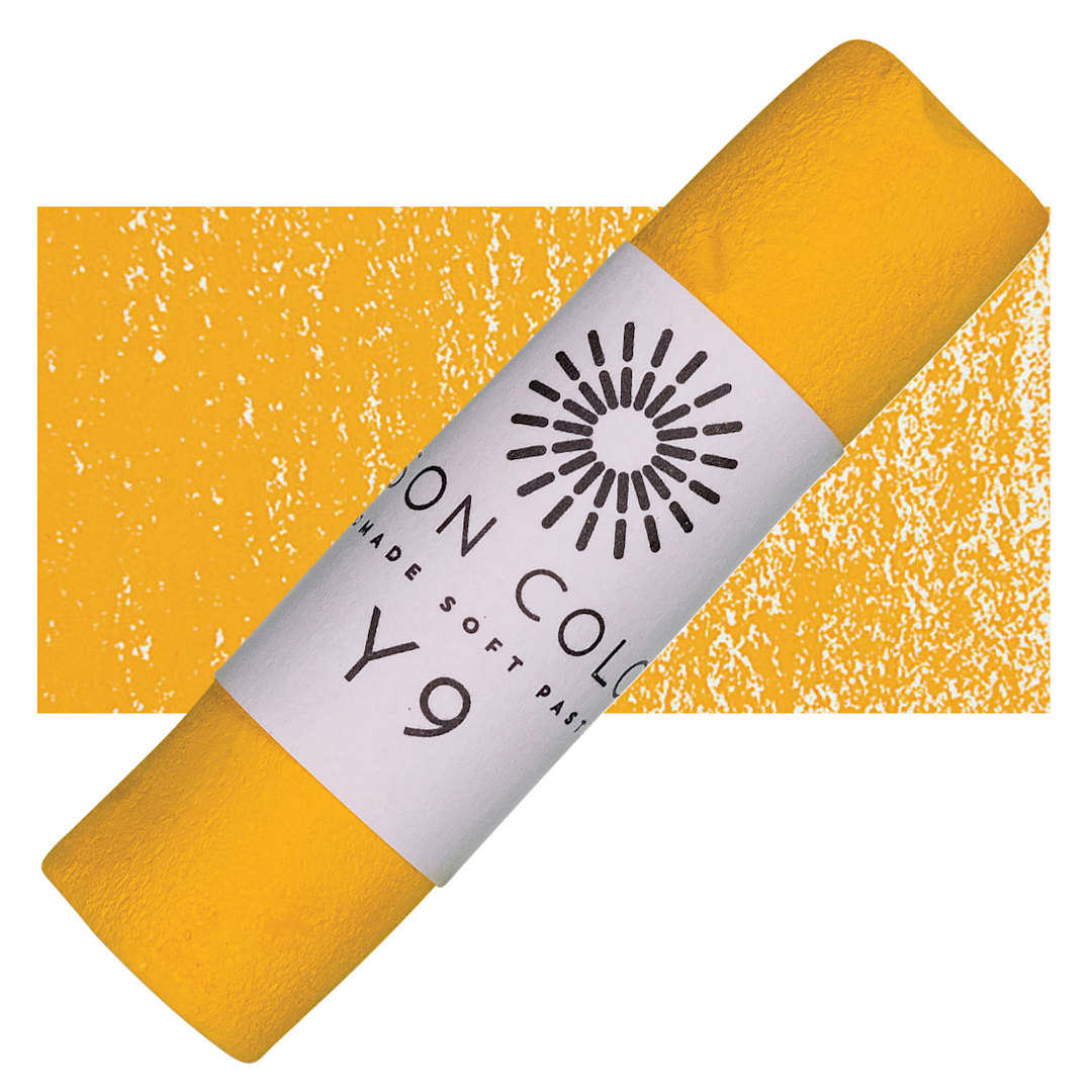 Open in modal - Unison Handmade Pastel - Yellow 9 pastel and swatch