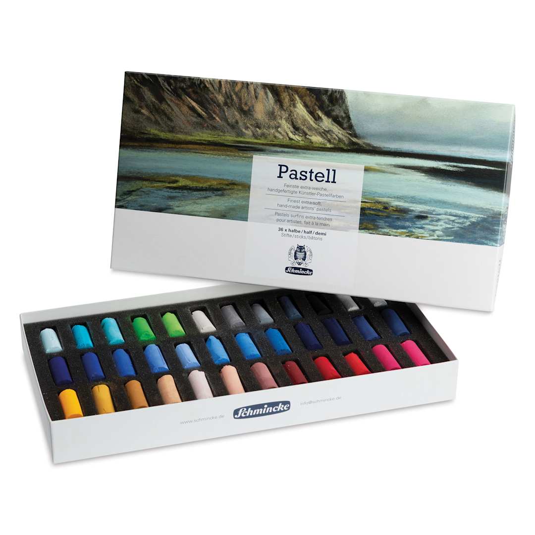 Open in modal - Schmincke Soft Pastels - Set of 36, Assorted Colors, Half Stick, open