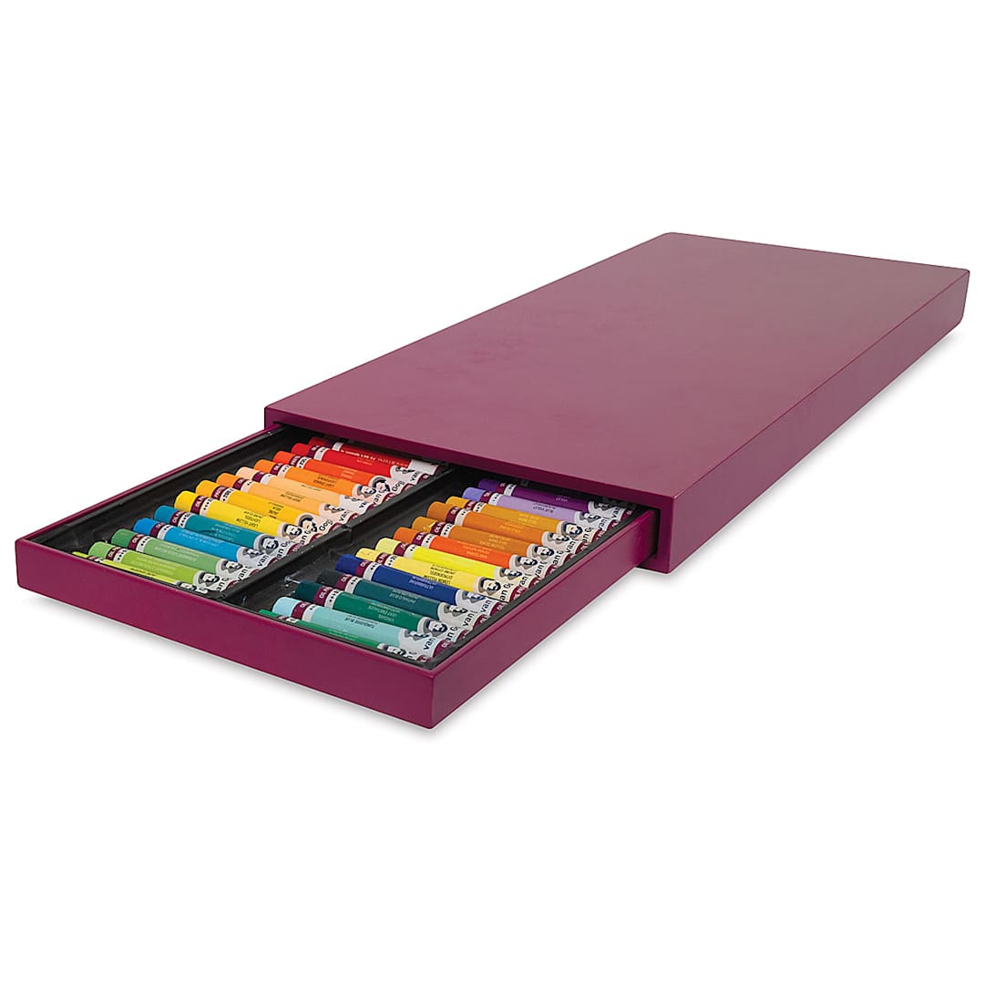 Open in modal - Oil Pastels, Luxury Wood Box Set of 60