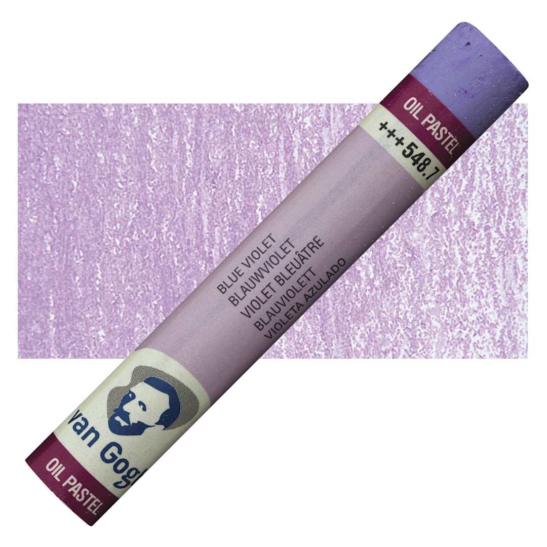 Open in modal - Van Gogh Oil Pastel - Blue Vioet 548.7 oil pastel and swatch