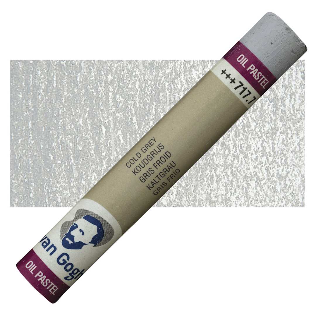 Open in modal - Van Gogh Oil Pastel - Cold Gray 717.7 oil pastel and swatch
