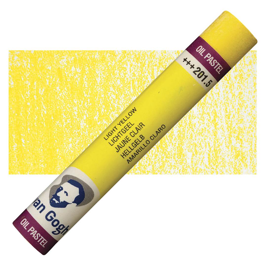 Open in modal - Van Gogh Oil Pastel - Light Yellow 201.5 oil pastel and swatch