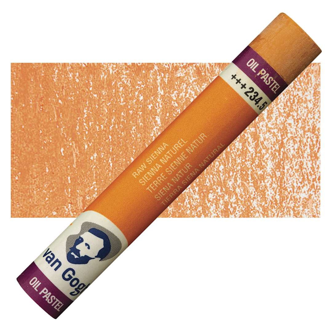 Open in modal - Van Gogh Oil Pastel - Raw Sienna 234.5 oil pastel and swatch