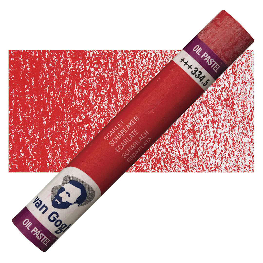 Open in modal - Van Gogh Oil Pastel - Scarlet 334.5 oil pastel and swatch