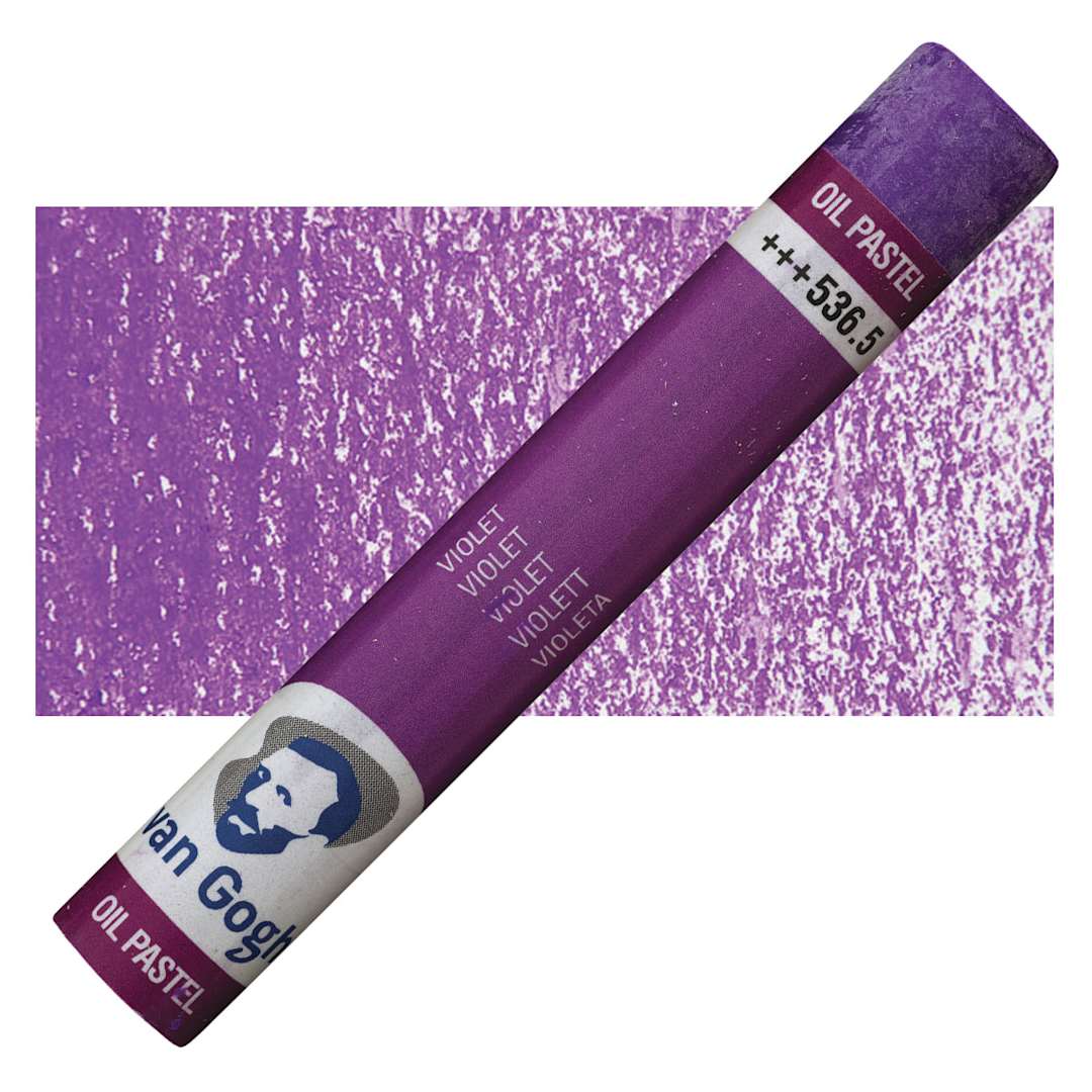 Open in modal - Van Gogh Oil Pastel - Violet 536.5 oil pastel and swatch