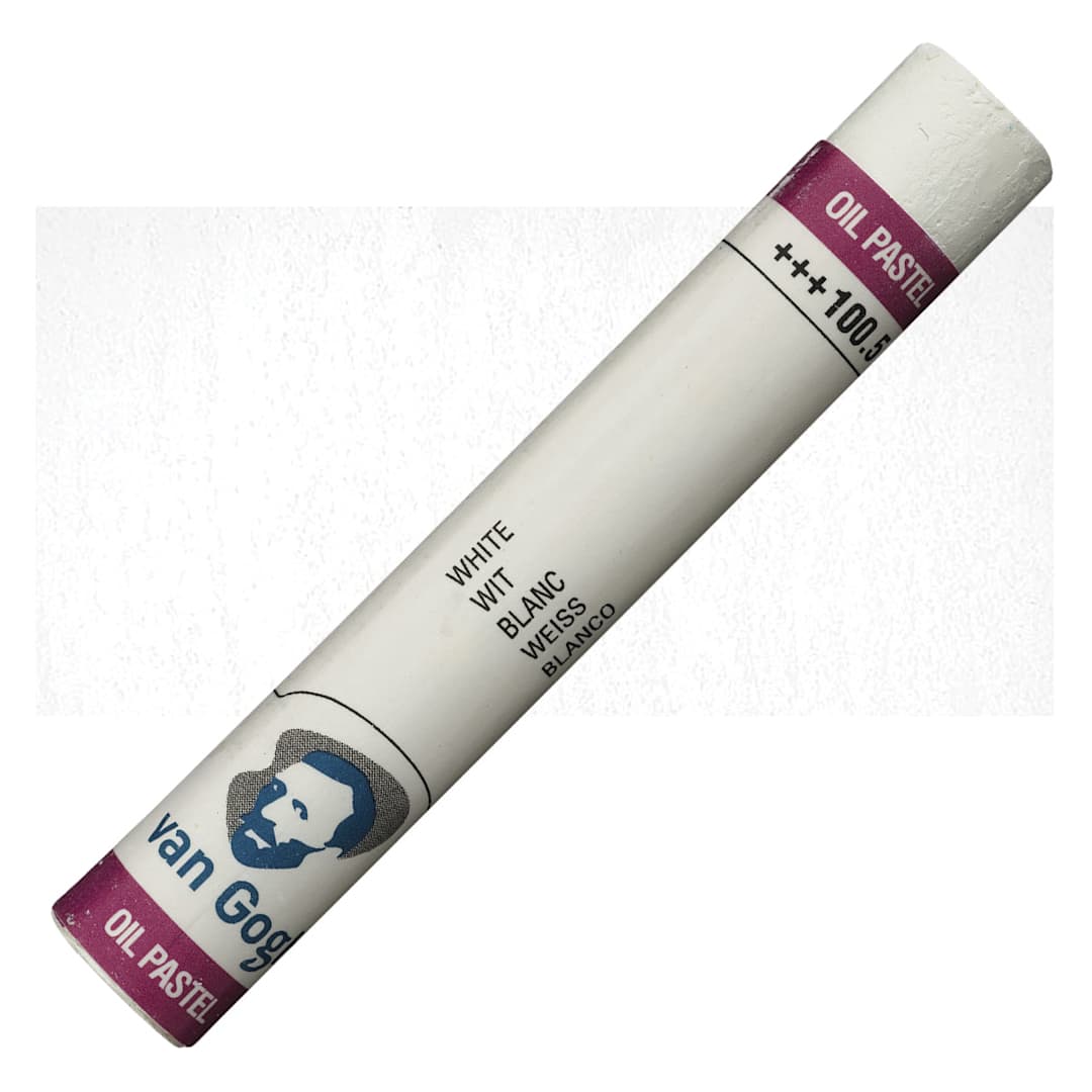 Open in modal - Van Gogh Oil Pastel - White 100.5 oil pastel and swatch
