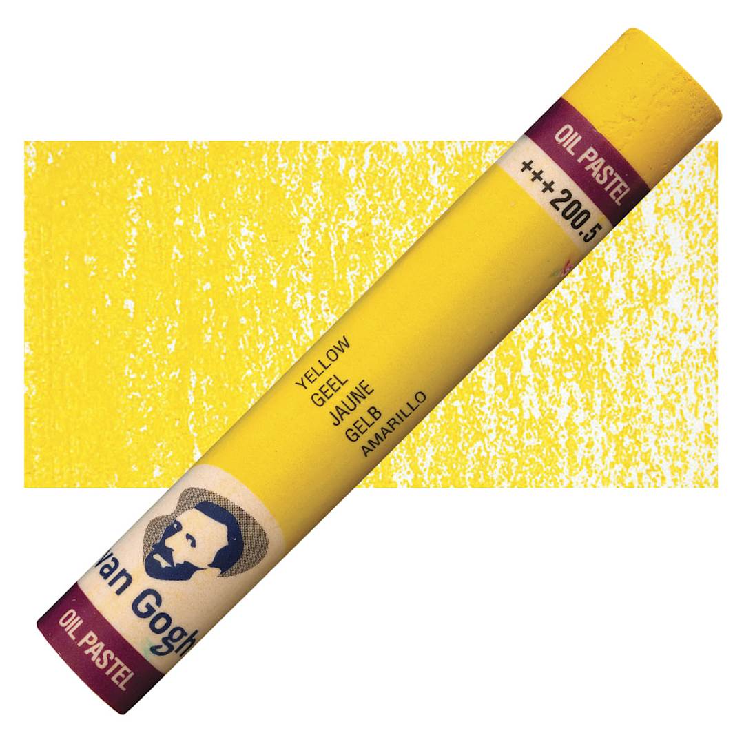 Open in modal - Van Gogh Oil Pastel - Yellow 200.5 oil pastel and swatch
