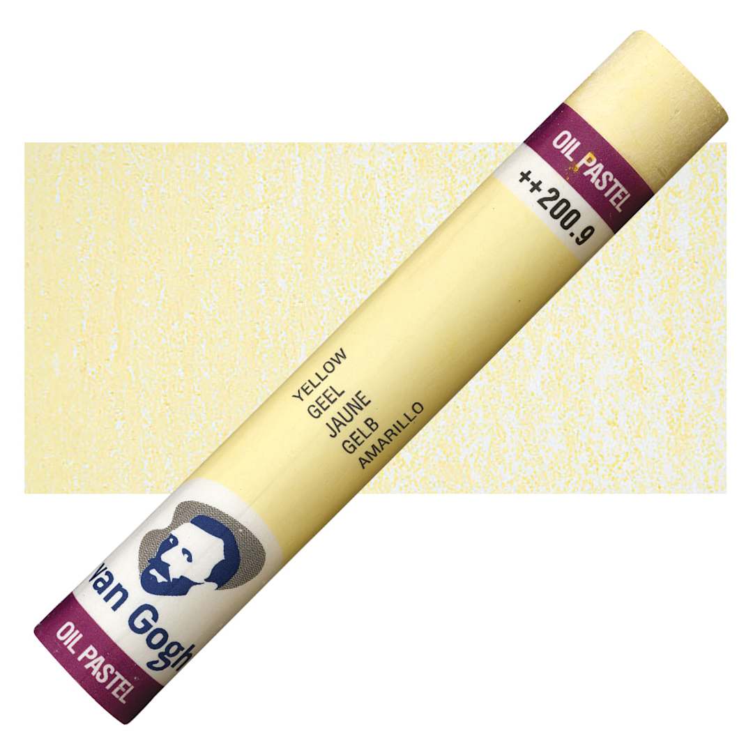 Open in modal - Van Gogh Oil Pastel - Yellow 200.9 oil pastel and swatch
