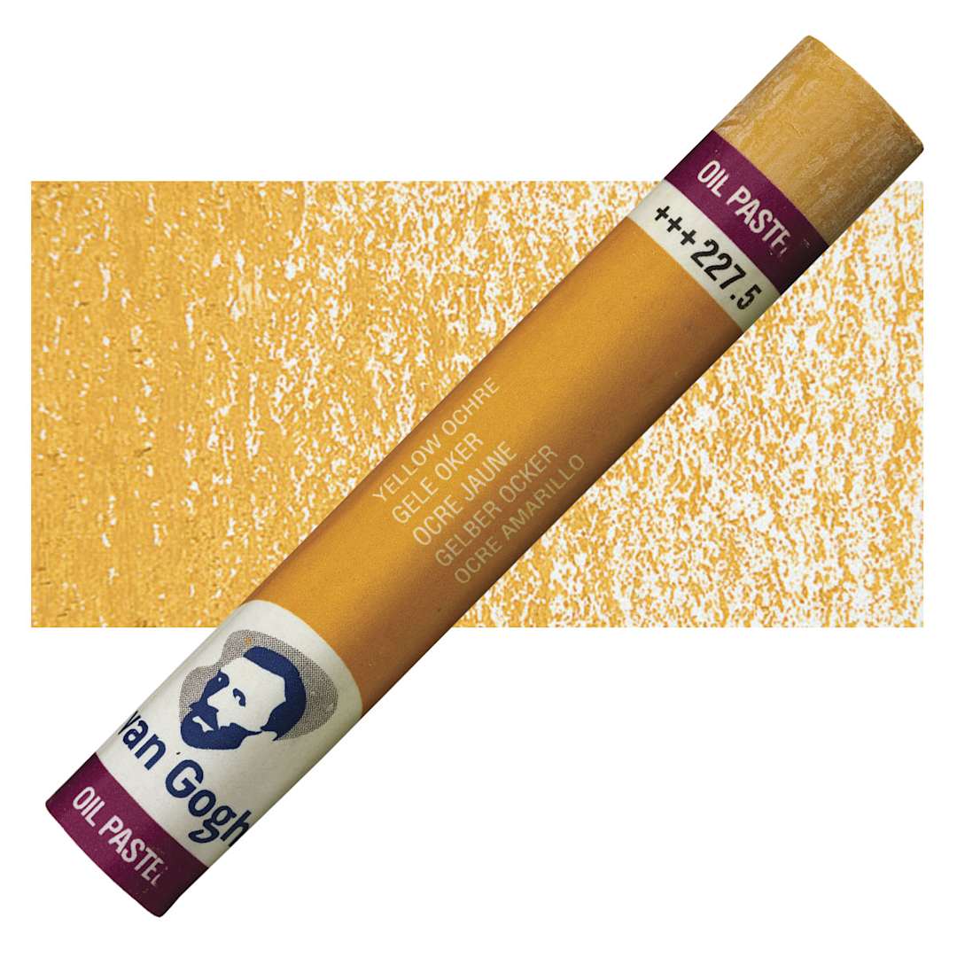 Open in modal - Van Gogh Oil Pastel - Yellow Ochre 227.5 oil pastel and swatch