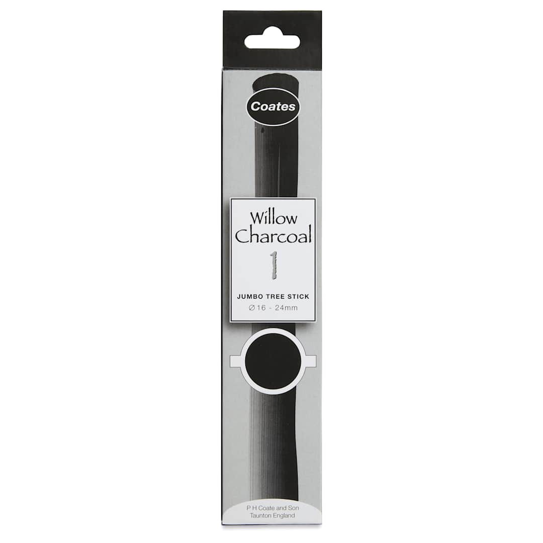 Open in modal - Coates Premium Artist's Willow Charcoal - Tree Stick, Each, in package