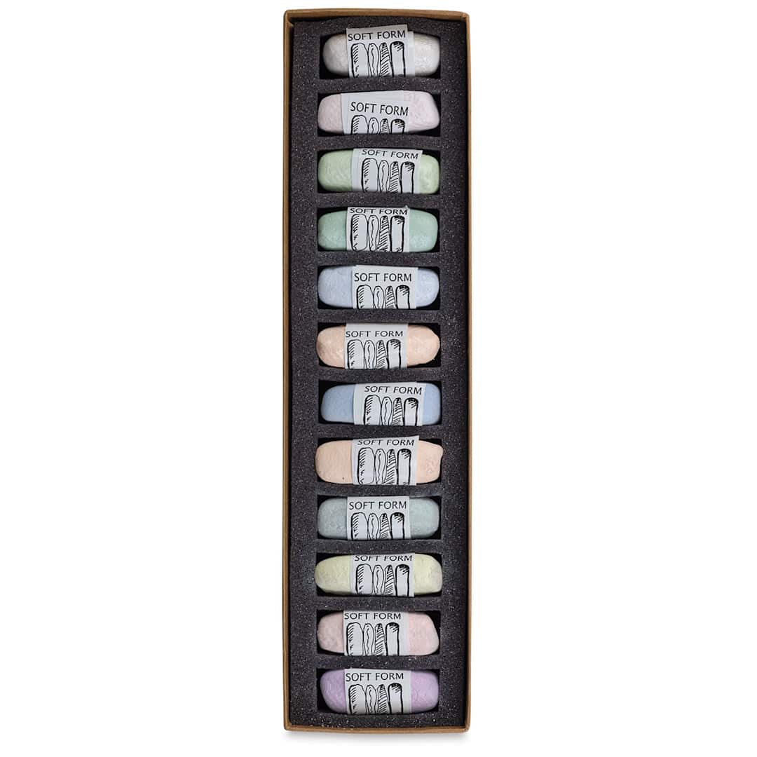 Open in modal - Pearl Gems, Set of 12 Pastels in Tray