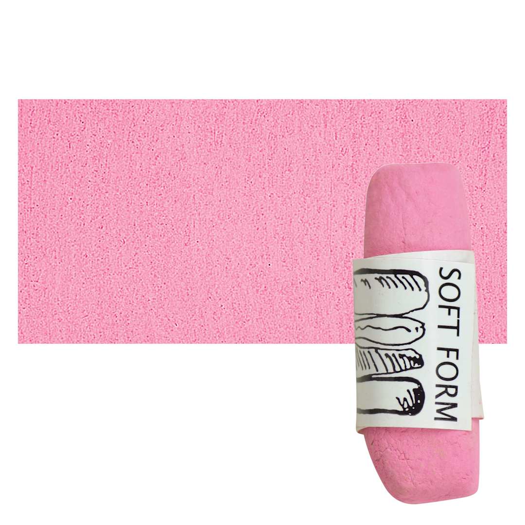 Open in modal - Townsend Artists' Soft Form Pastel - Hot Pink (Light) pastel and swatch