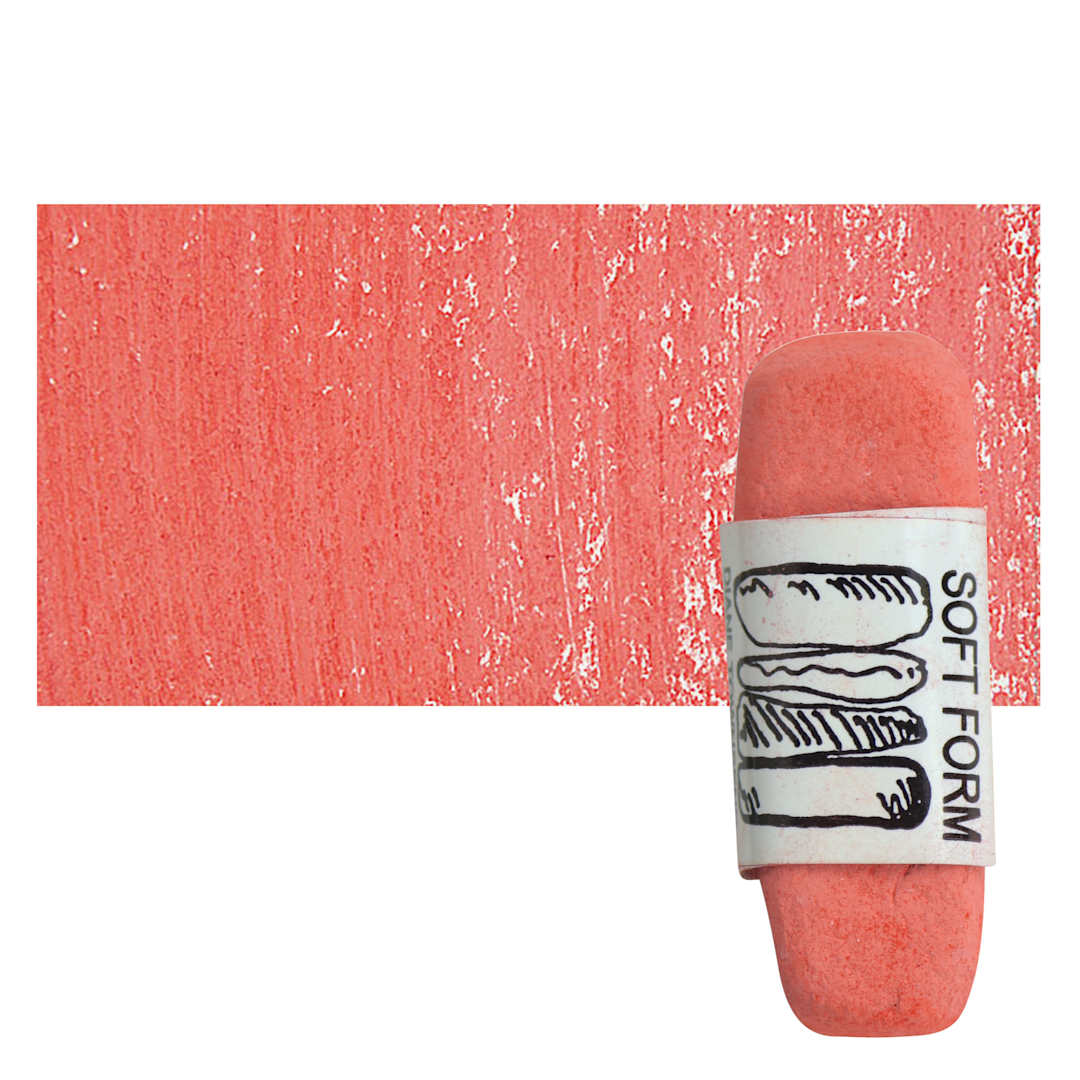Open in modal - Townsend Artists' Soft Form Pastel - Toluidine Red (Light) pastel and swatch