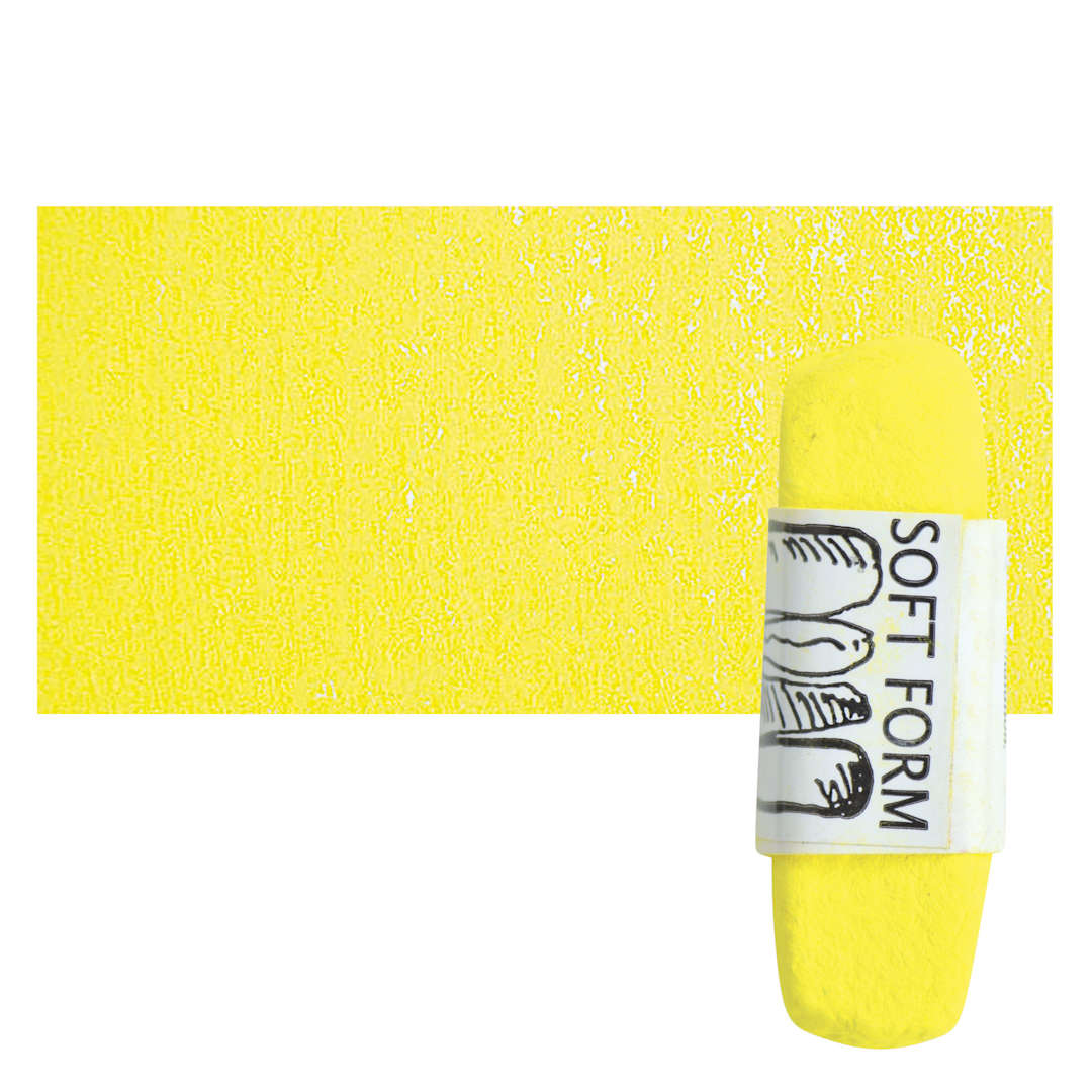 Open in modal - Townsend Artists' Soft Form Pastel - Cadmium Yellow Deep (Light) pastel and swatch