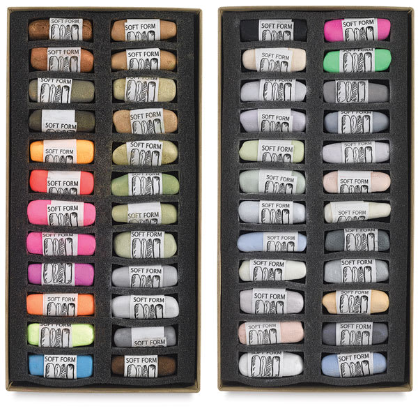 Open in modal - Exotic, Set of 48 Pastels in Trays