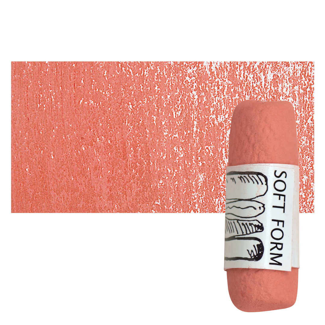 Open in modal - Townsend Artists' Soft Form Pastel - Naphthol Red Orange (Light) pastel and swatch