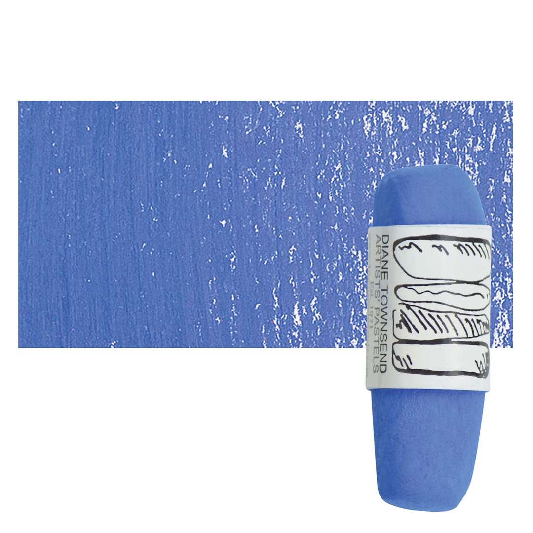 Open in modal - Townsend Artists' Soft Form Pastel - Ultra Phthalo Blue (Dark) pastel and swatch