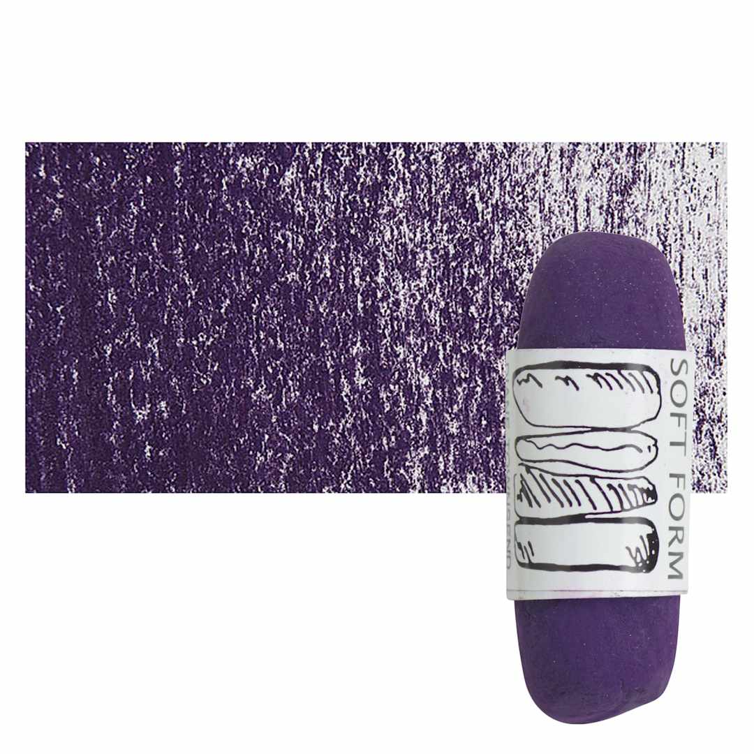 Open in modal - Townsend Artists' Soft Form Pastel - Quinacridone Violet (Dark) pastel and swatch