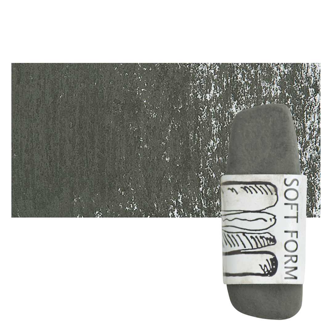 Open in modal - Townsend Artists' Soft Form Pastel - Dark Olive (Light) pastel and swatch