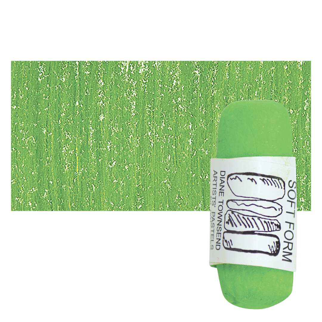 Open in modal - Townsend Artists' Soft Form Pastel - Permanent Green Deep 028 and swatch