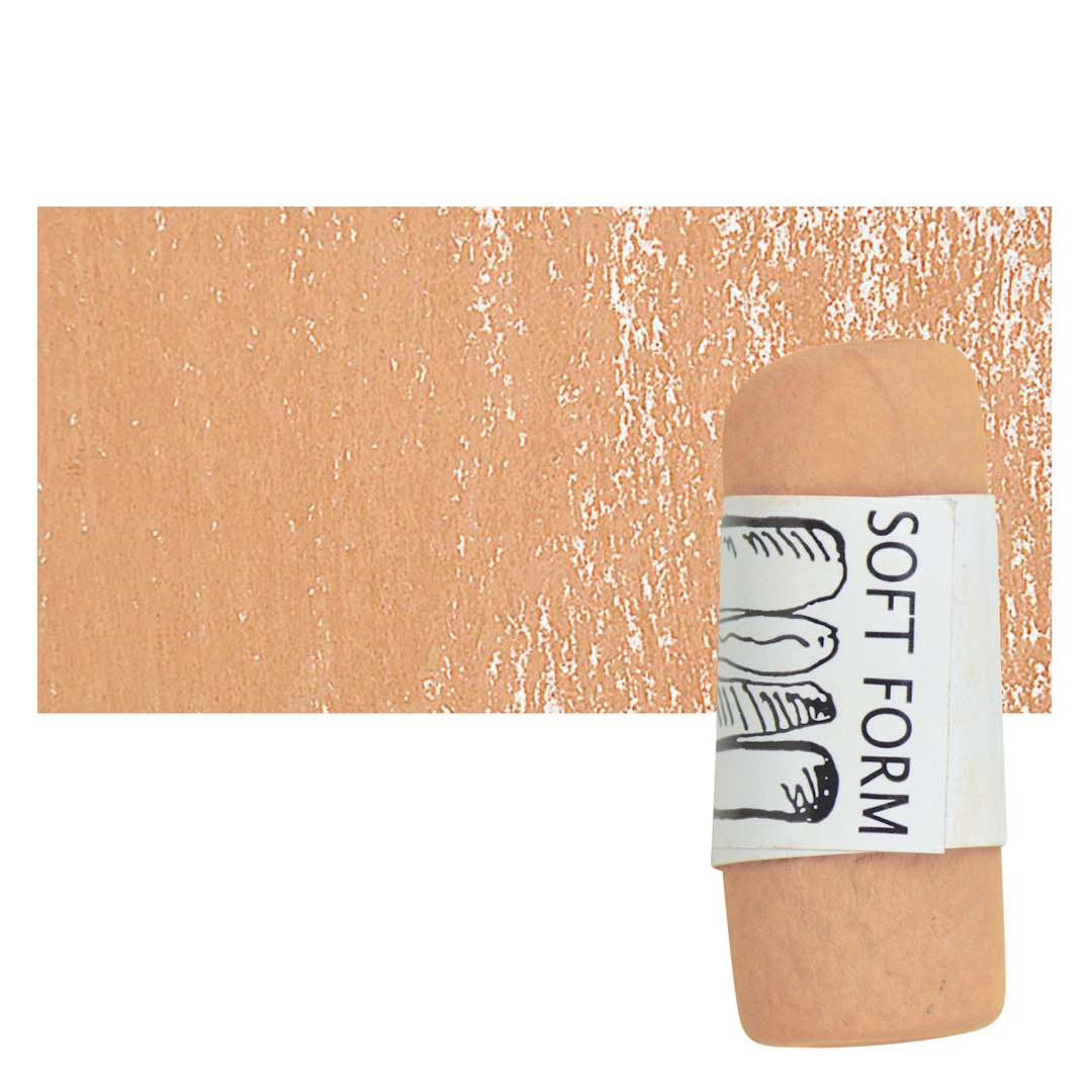 Open in modal - Townsend Artists' Soft Form Pastel - Burnt Sienna Light pastel and swatch