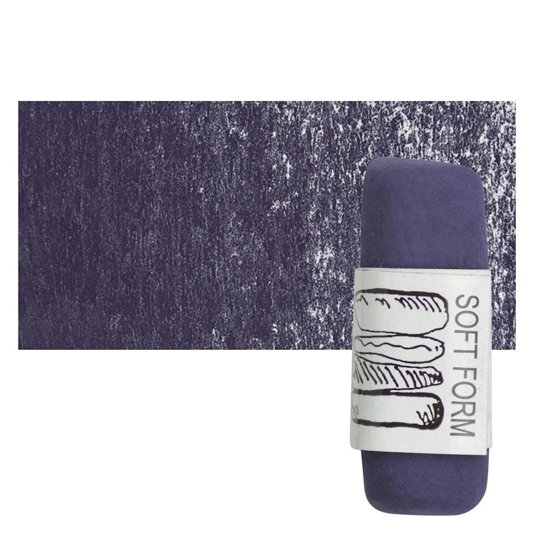 Open in modal - Townsend Artists' Soft Form Pastel - Dark Blue 063D pastel and swatch