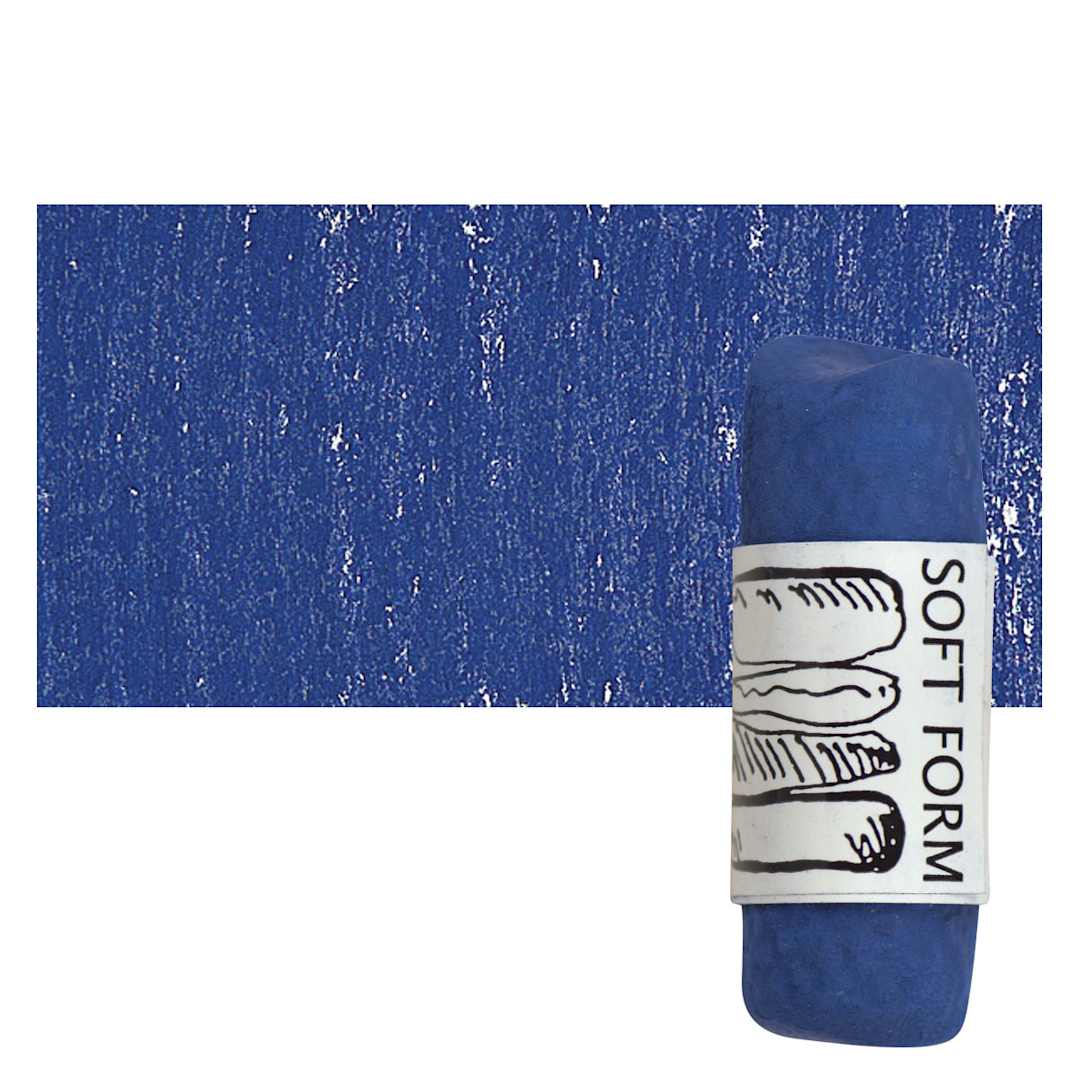 Open in modal - Townsend Artists' Soft Form Pastel - Dark Blue 063 pastel and swatch