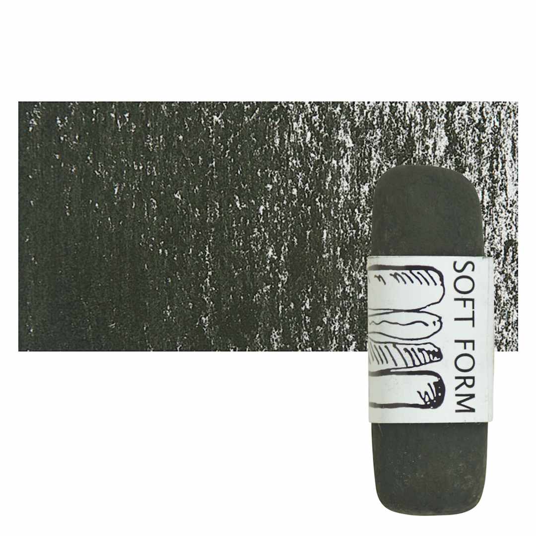 Open in modal - Townsend Artists' Soft Form Pastel - Dark Green (Dark) pastel and swatch