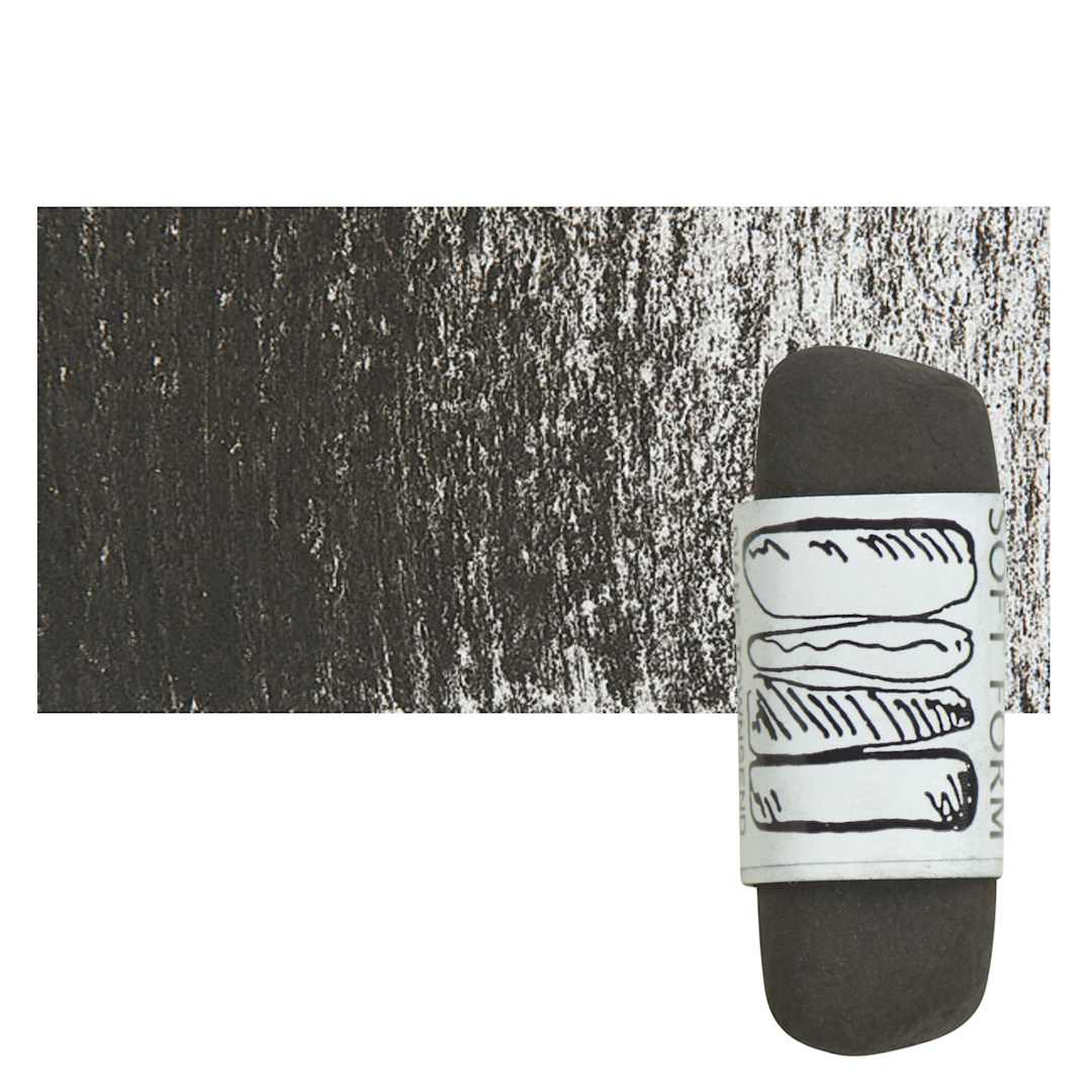 Open in modal - Townsend Artists' Soft Form Pastel - Dark Umber (Dark) pastel and swatch