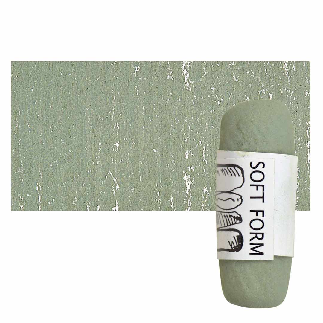Open in modal - Townsend Artists' Soft Form Pastel - Earth Green (Light) pastel and swatch