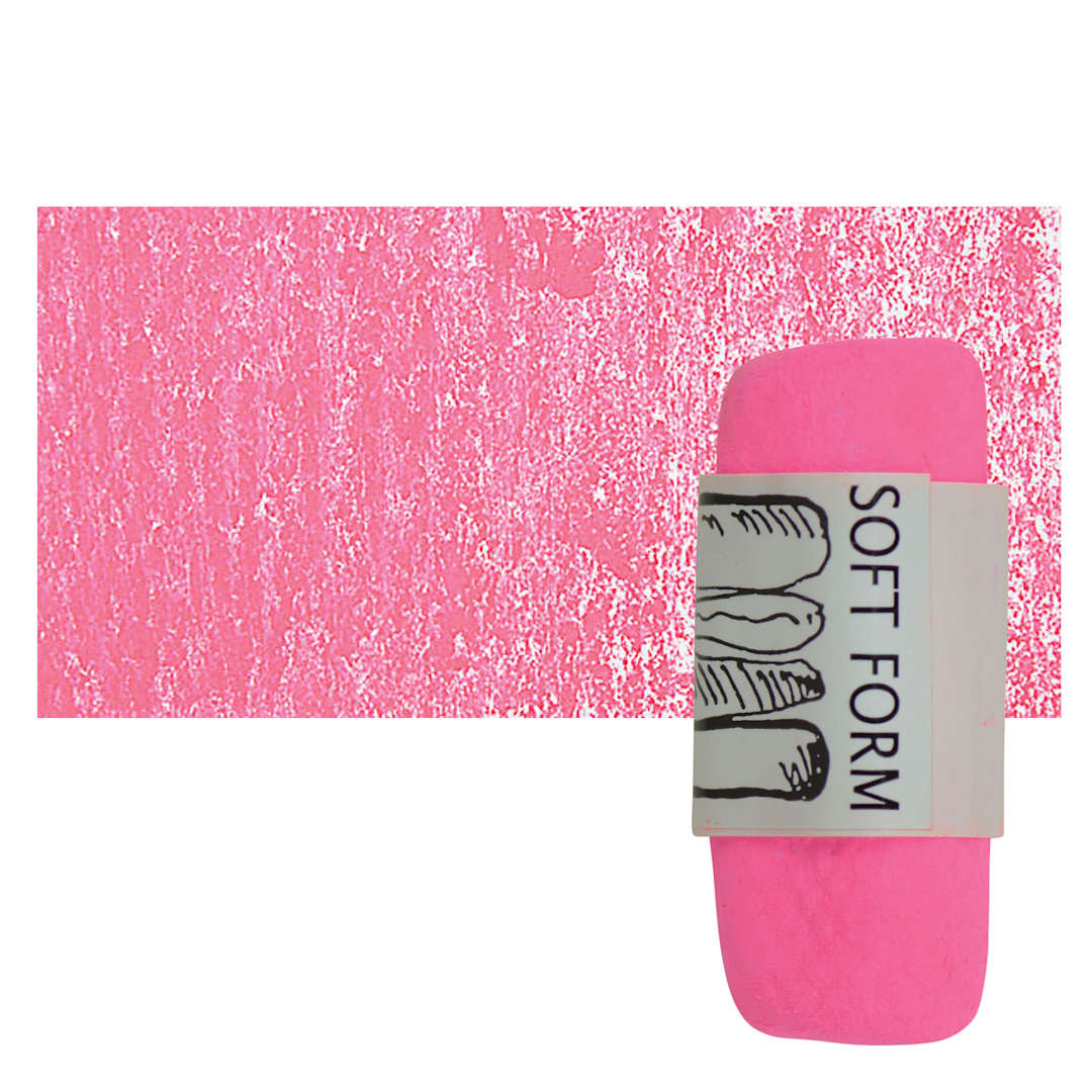 Open in modal - Townsend Artists' Soft Form Pastel - Fluorescent Red pastel and swatch