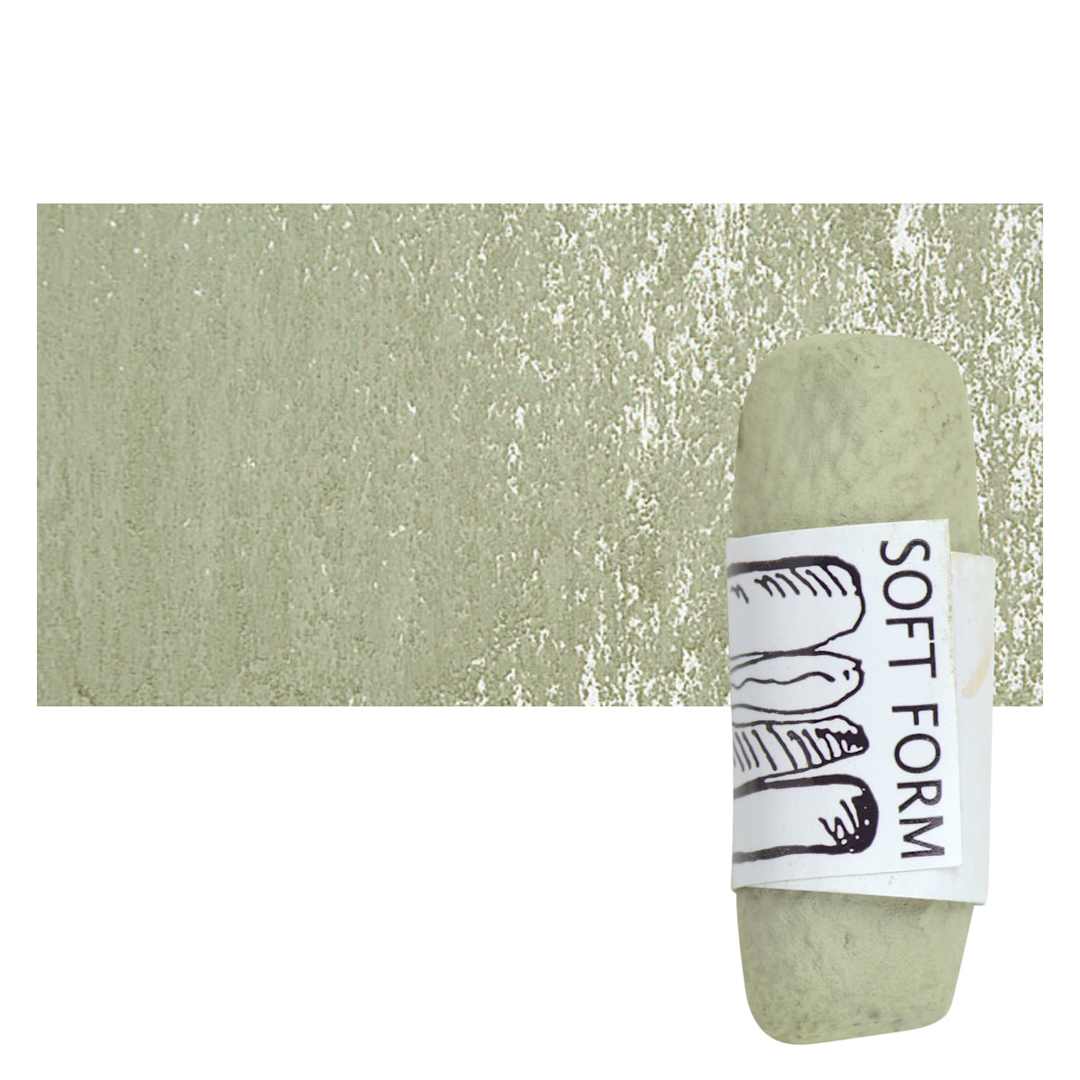Open in modal - Townsend Artists' Soft Form Pastel - Gray Green 071 pastel and swatch