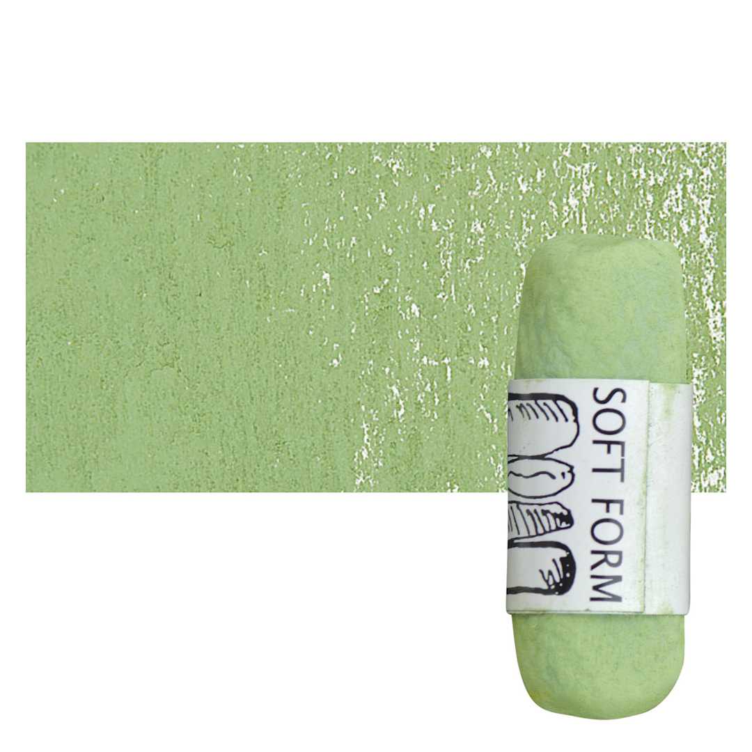 Open in modal - Townsend Artists' Soft Form Pastel - Green Oxide Light pastel and swatch