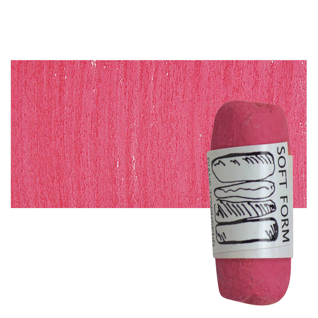 Open in modal - Townsend Artists' Soft Form Pastel - Hot PInk (Dark) pastel and swatch