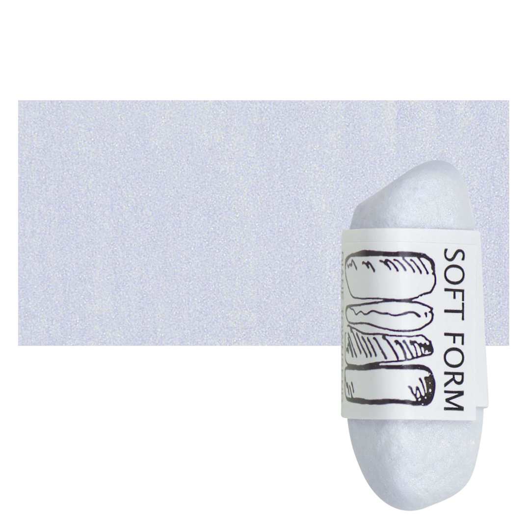 Open in modal - Townsend Artists' Soft Form Pastel - Iridescent Blue 501 pastel and swatch