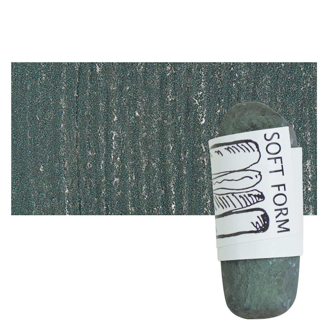 Open in modal - Townsend Artists' Soft Form Pastel - Iridescent Green (Dark) pastel and swatch