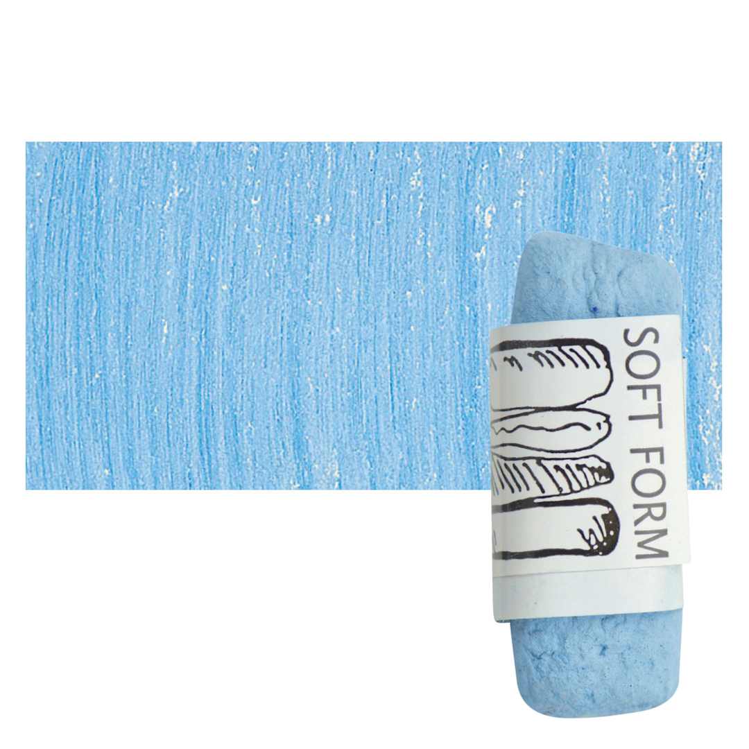 Open in modal - Townsend Artists' Soft Form Pastel - Light Phthalo Blue (Dark) pastel and swatch