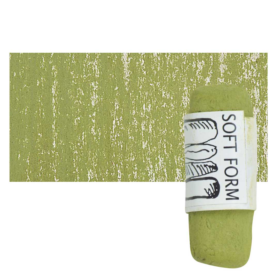 Open in modal - Townsend Artists' Soft Form Pastel - Mars Green 117D pastel and swatch
