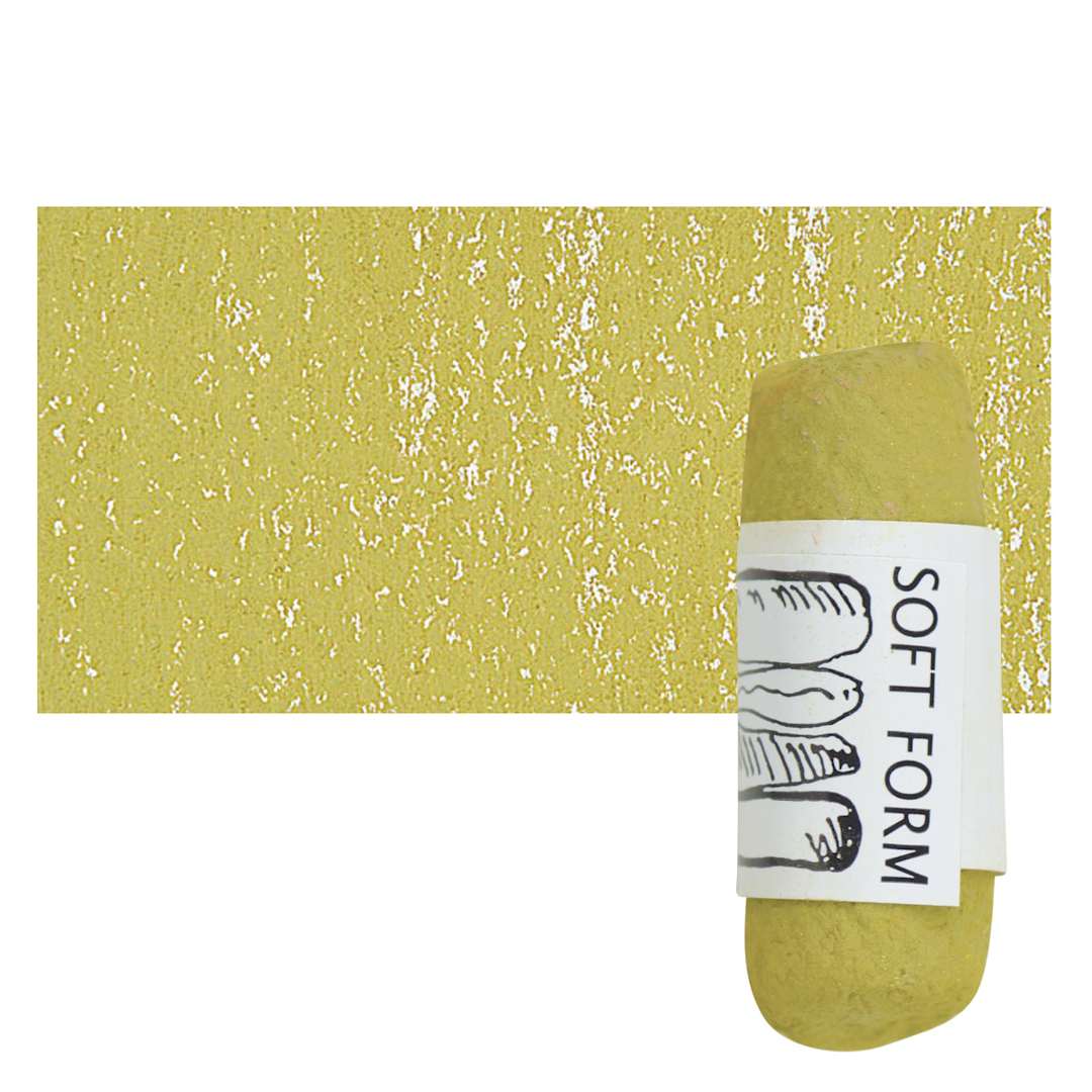 Open in modal - Townsend Artists' Soft Form Pastel - Mars Green 117L pastel and swatch