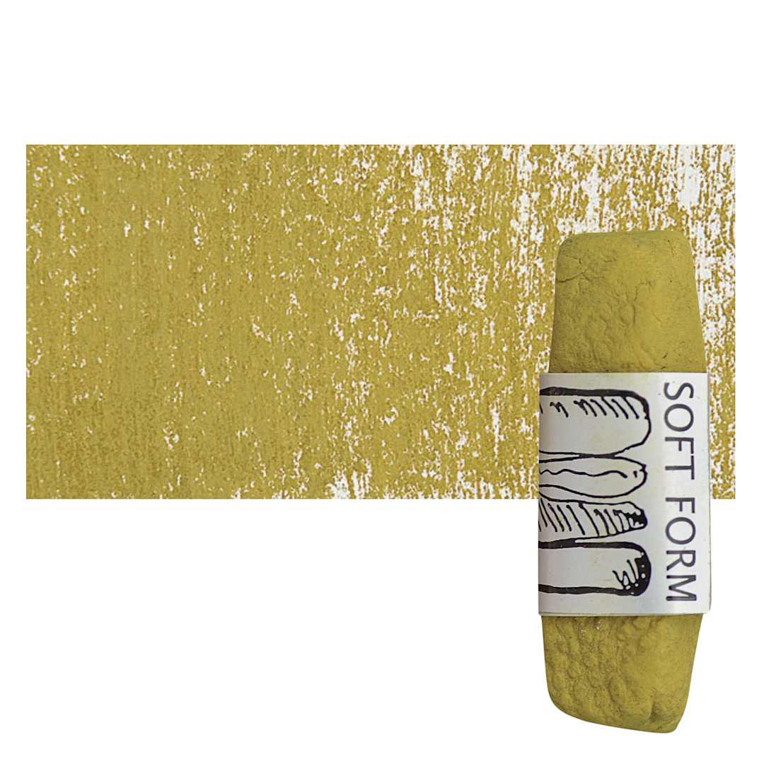Open in modal - Townsend Artists' Soft Form Pastel - Mars Yellow (Dark) pastel and swatch