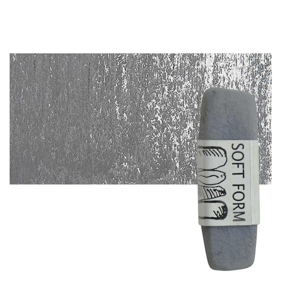 Open in modal - Townsend Artists' Soft Form Pastel - Medium Gray 068 pastel and swatch