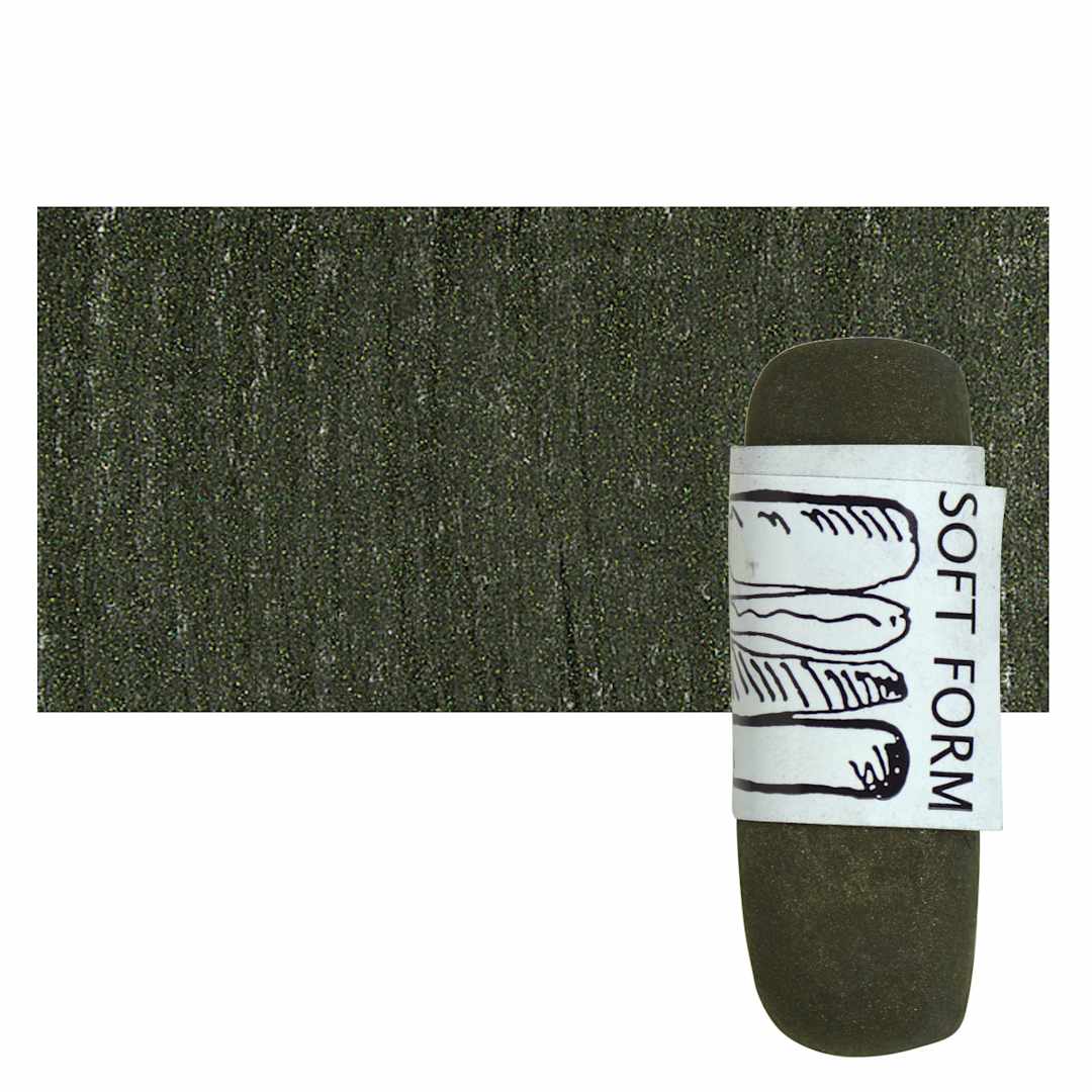 Open in modal - Townsend Artists' Soft Form Pastel - Metallic Black Gold pastel and swatch