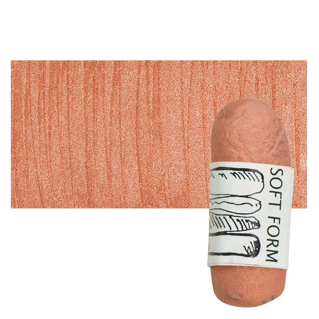Open in modal - Townsend Artists' Soft Form Pastel - Metallic Copper Light pastel and swatch