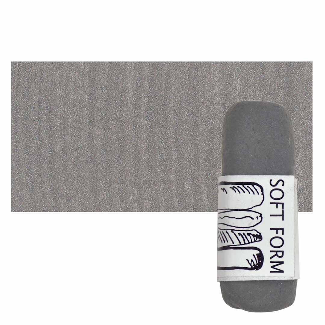 Open in modal - Townsend Artists' Soft Form Pastel - Metallic Steel pastel and swatch