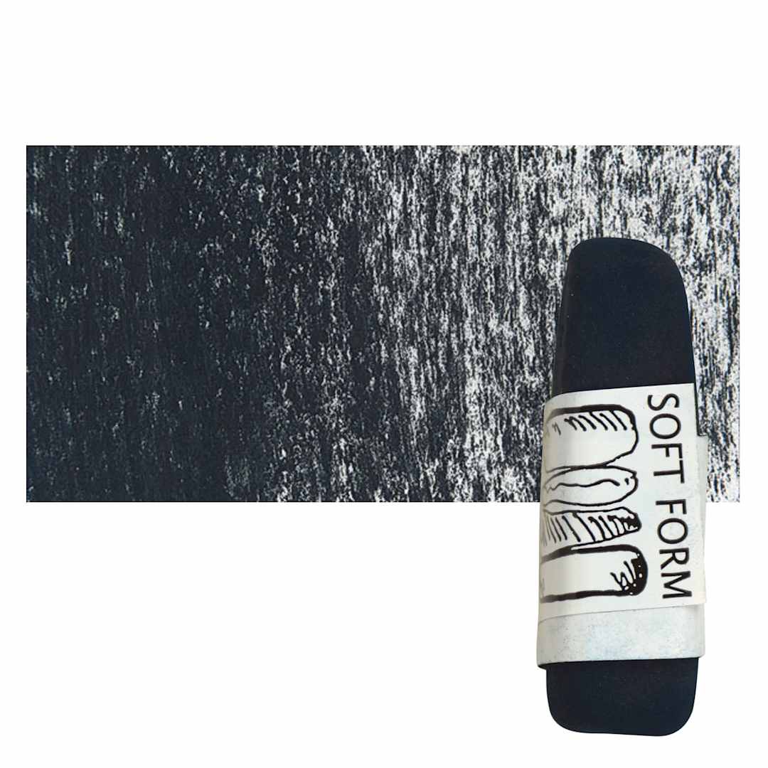 Open in modal - Townsend Artists' Soft Form Pastel - Midnight Blue Green pastel and swatch